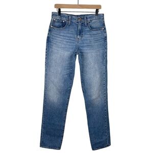 J Crew Boyfriend Jeans 27 High Rise Relaxed Leg Rigid Cotton Denim Blue